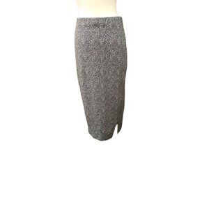 14th and Union Long Gray Pencil Skirt with slit